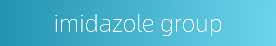 imidazole group的同义词