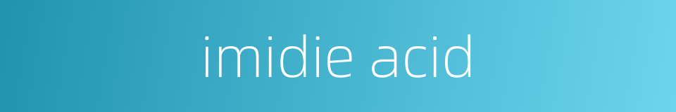 imidie acid的同义词