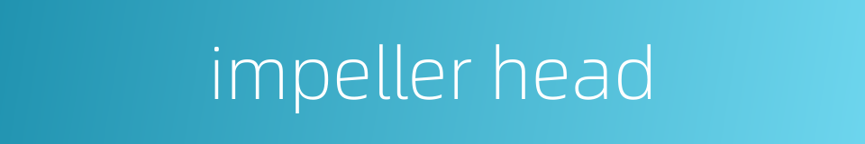 impeller head的同义词