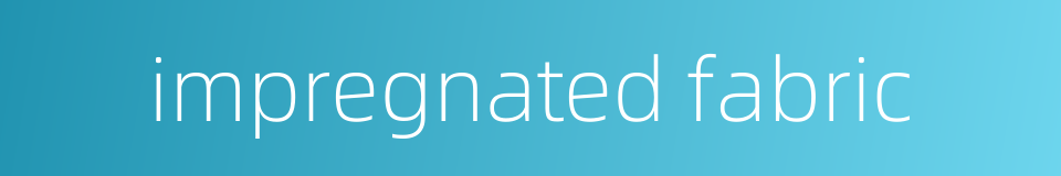impregnated fabric的同义词