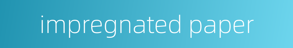 impregnated paper的同义词