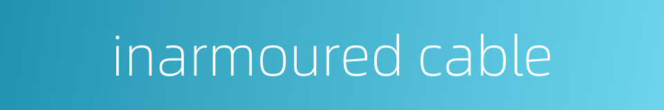 inarmoured cable的同义词