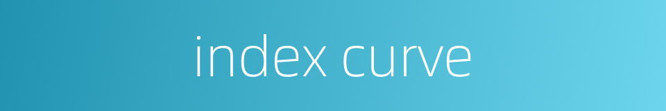 index curve的同义词