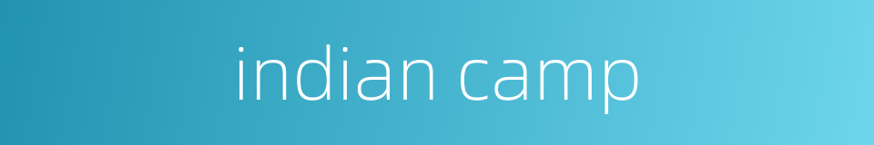 indian camp的同义词