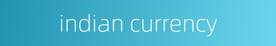 indian currency的同义词