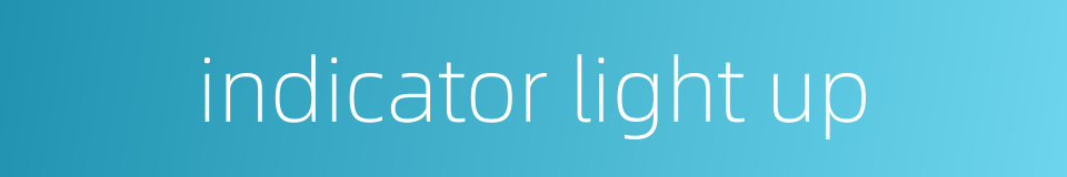 indicator light up的同义词