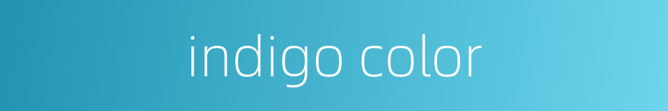 indigo color的同义词