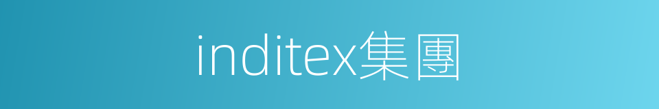 inditex集團的同義詞