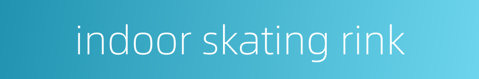 indoor skating rink的同义词