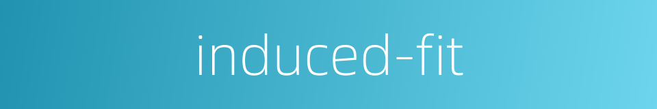 induced-fit的同义词