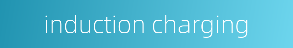 induction charging的同义词