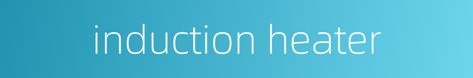 induction heater的同义词