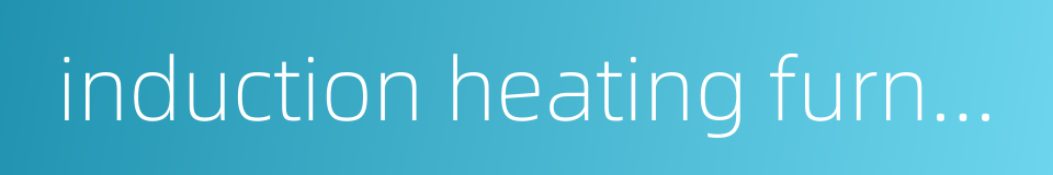 induction heating furnace的同义词