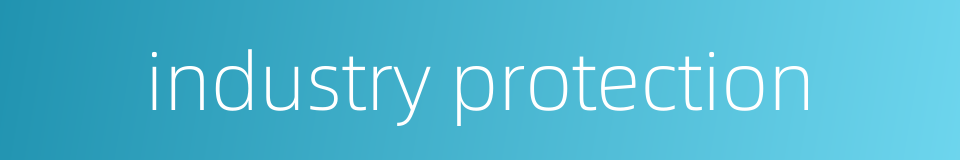 industry protection的同义词