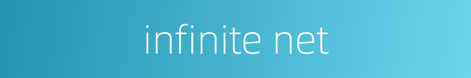 infinite net的同义词