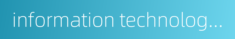 information technology products的同义词