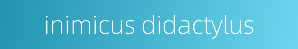 inimicus didactylus的同义词