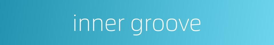 inner groove的同义词