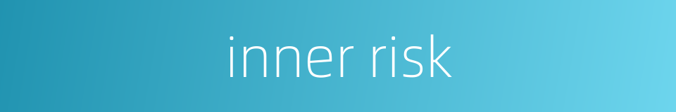 inner risk的同义词