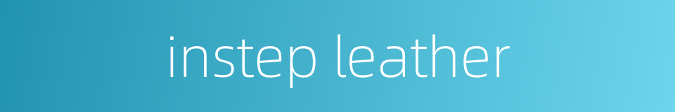 instep leather的同义词