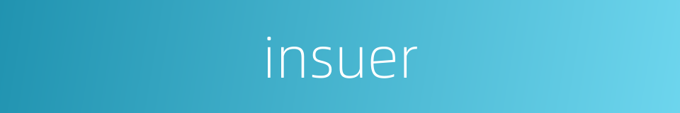 insuer的同义词