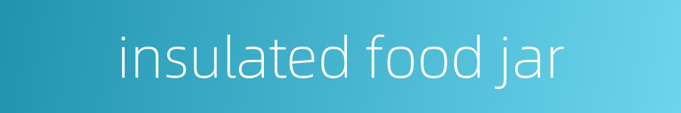 insulated food jar的同义词