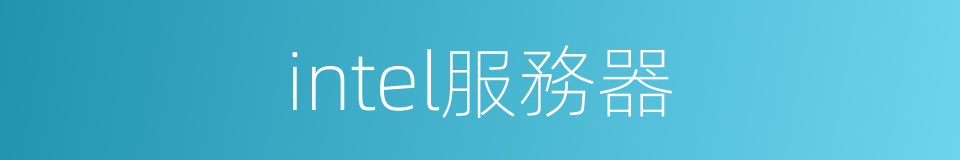 intel服務器的同義詞