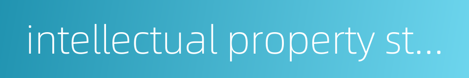 intellectual property strategy的同义词