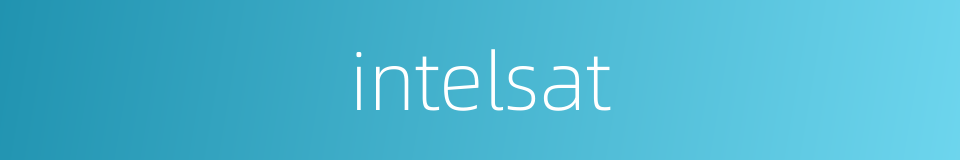 intelsat的同义词