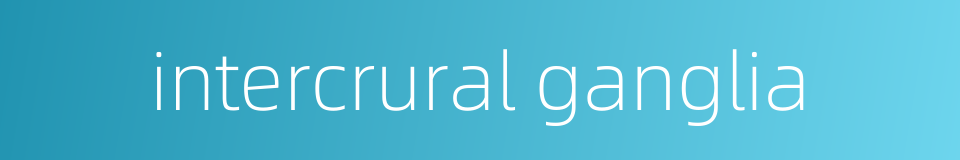 intercrural ganglia的同义词