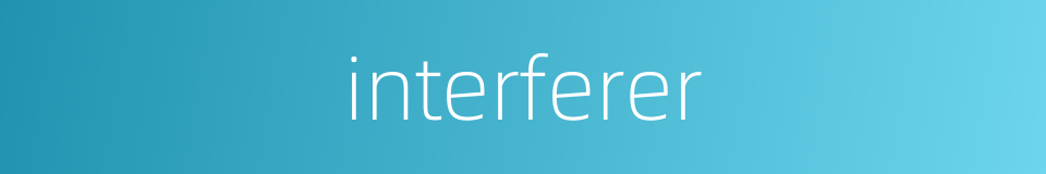 interferer的同义词