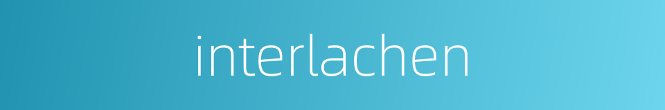 interlachen的同义词