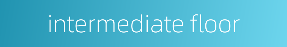 intermediate floor的同义词