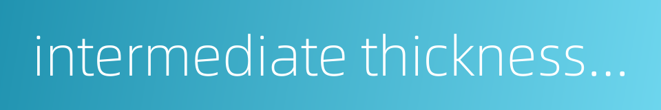 intermediate thickness free skin graft的同义词