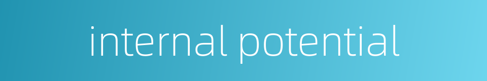 internal potential的同义词