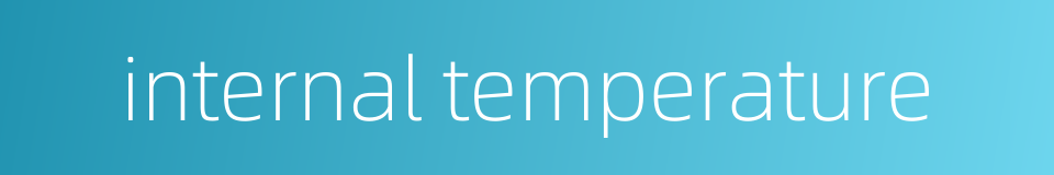 internal temperature的同义词