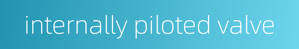 internally piloted valve的同义词