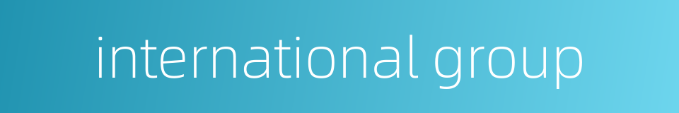 international group的同义词