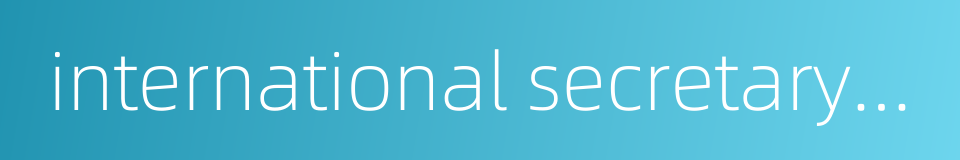 international secretary day的同义词