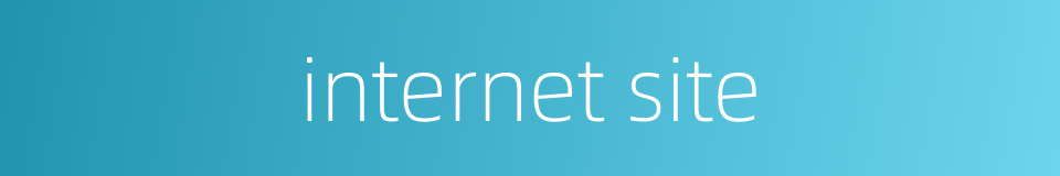internet site的同义词