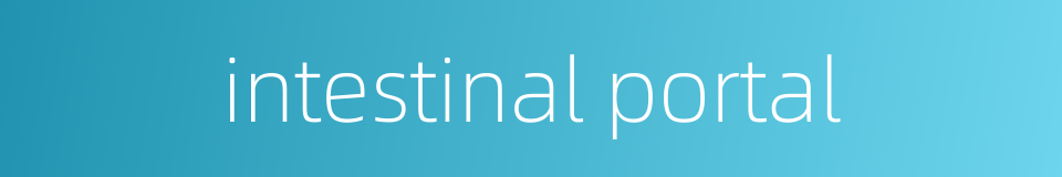 intestinal portal的同义词