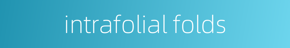 intrafolial folds的同义词