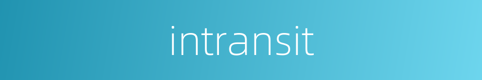 intransit的同义词