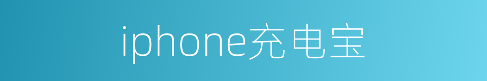 iphone充电宝的同义词