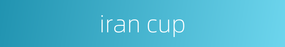 iran cup的同义词
