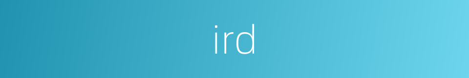 ird的同义词