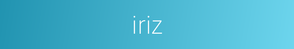 iriz的同义词