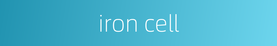 iron cell的同义词
