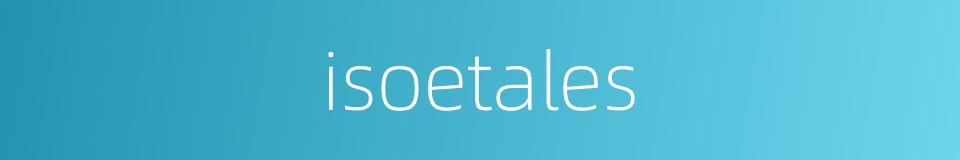 isoetales的同义词
