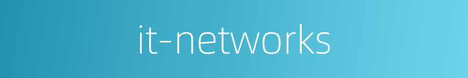it-networks的同义词